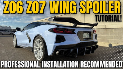 2020-Up Corvette C8 Z06 Rear High Wing Installation @Donslife