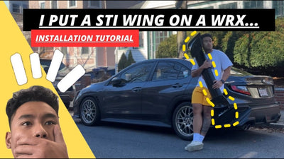 2022-Up Subaru WRX STi Package Rear Spoiler High Wing Installation Extrema Online Store ft.@wrxtuans
