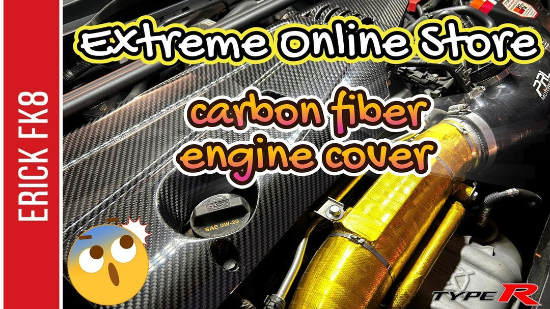 Honda Civic FK8 Type-R Carbon Fiber Valve Cover Installation @ErickFK8