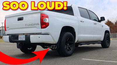 2016-21 Toyota Tundra Slant-Cut Cat-Back Exhaust Installation & Sound Clip EOS ft.@OfficialAing