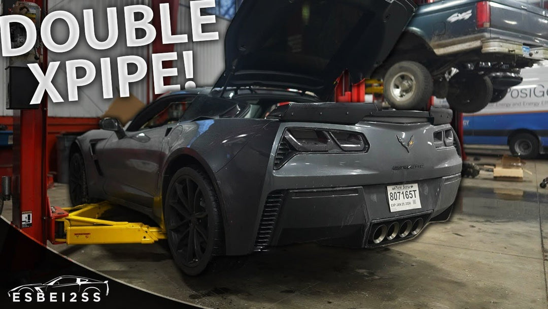 Corvette C7 3" 6.2L V8 3" Connection Performance X-Pipe Installation & Sound Clip EOS ft. @Esbei2SS