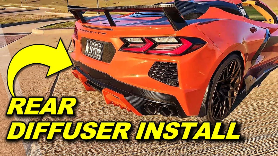 Corvette C8 Carbon Fiber Rear Diffuser Full Installing Guide Extreme Online Store ft.@NuHorizonC8