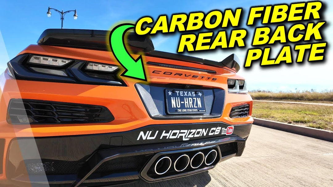Corvette C8 Z06 License Plate Backing Installation @NuHorizonC8