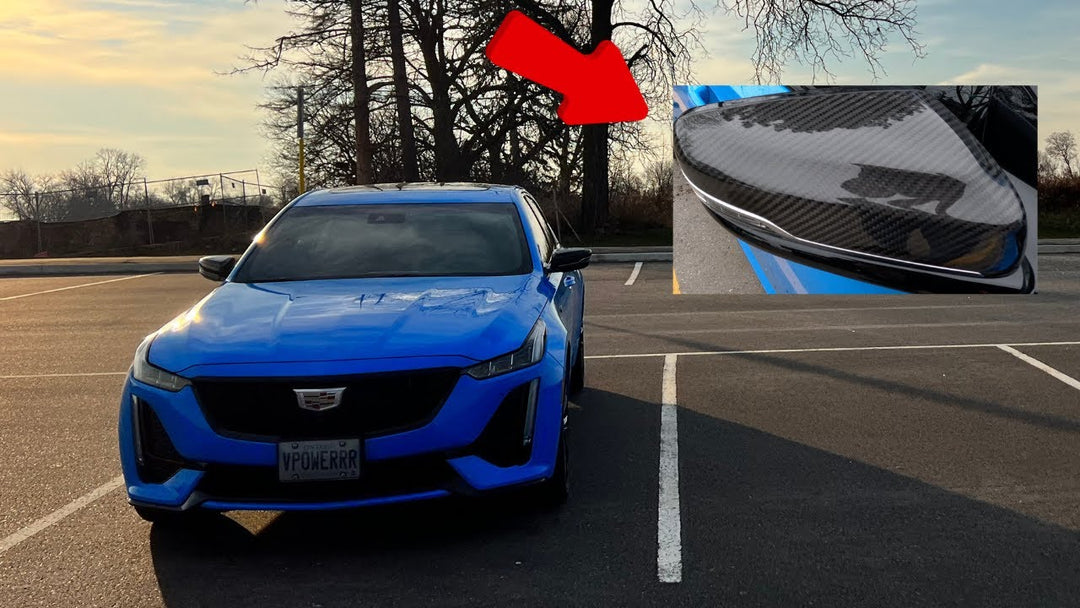 2020-Up Cadillac CT5 CT5-V Carbon Fiber Mirror Covers Installation EOS ft.@TwiinsGarage