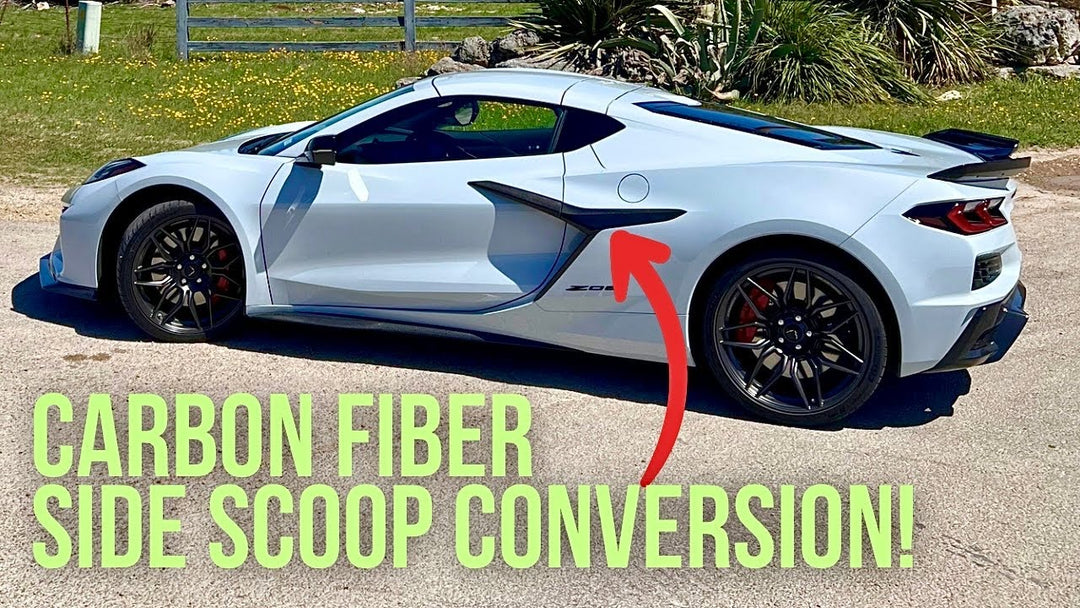 Elevate Your Chevrolet Corvette C8 Z06 with Carbon Fiber Side Door Garnish: Installation Guide