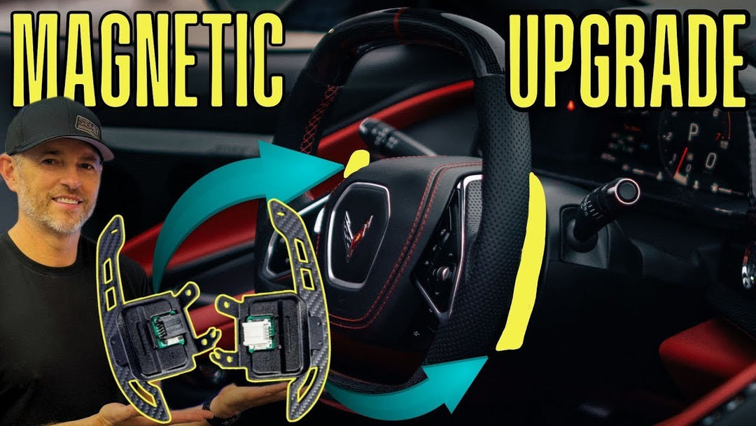 Corvette C8 Magnetic Paddle Shifter Pair Installation by @Donslife