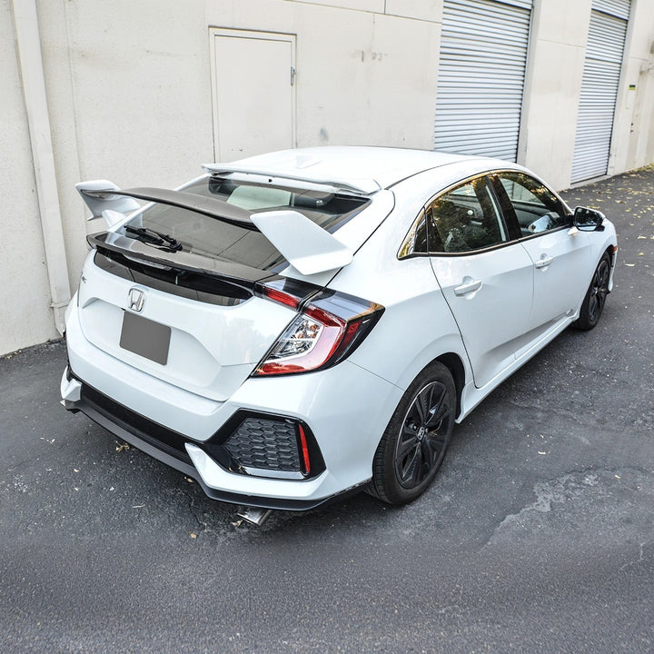 2016-21 Honda Civic Hatchback Type R Conversion Rear Spoiler W/ Spoon Roof Spoiler