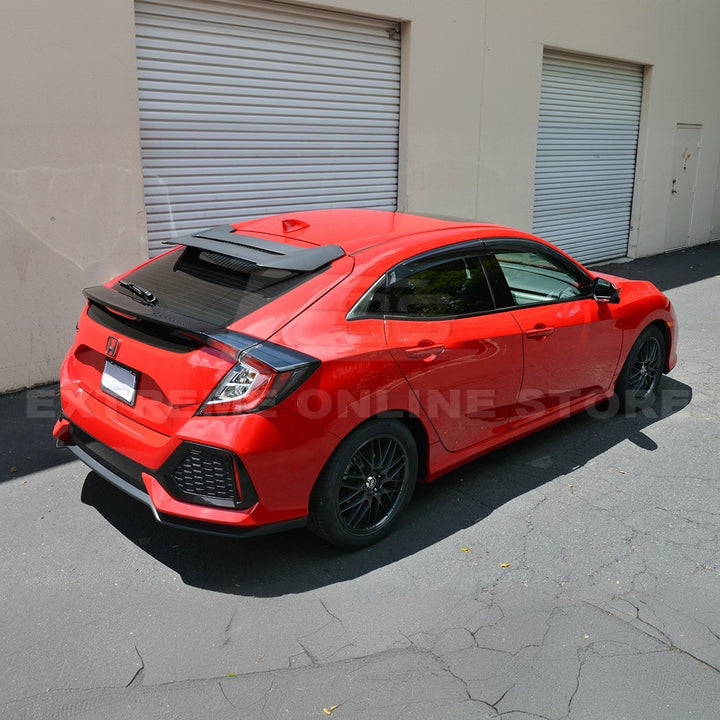 2016-21 Honda Civic Hatchback Type R Conversion Rear Spoiler W/ Spoon Roof Spoiler