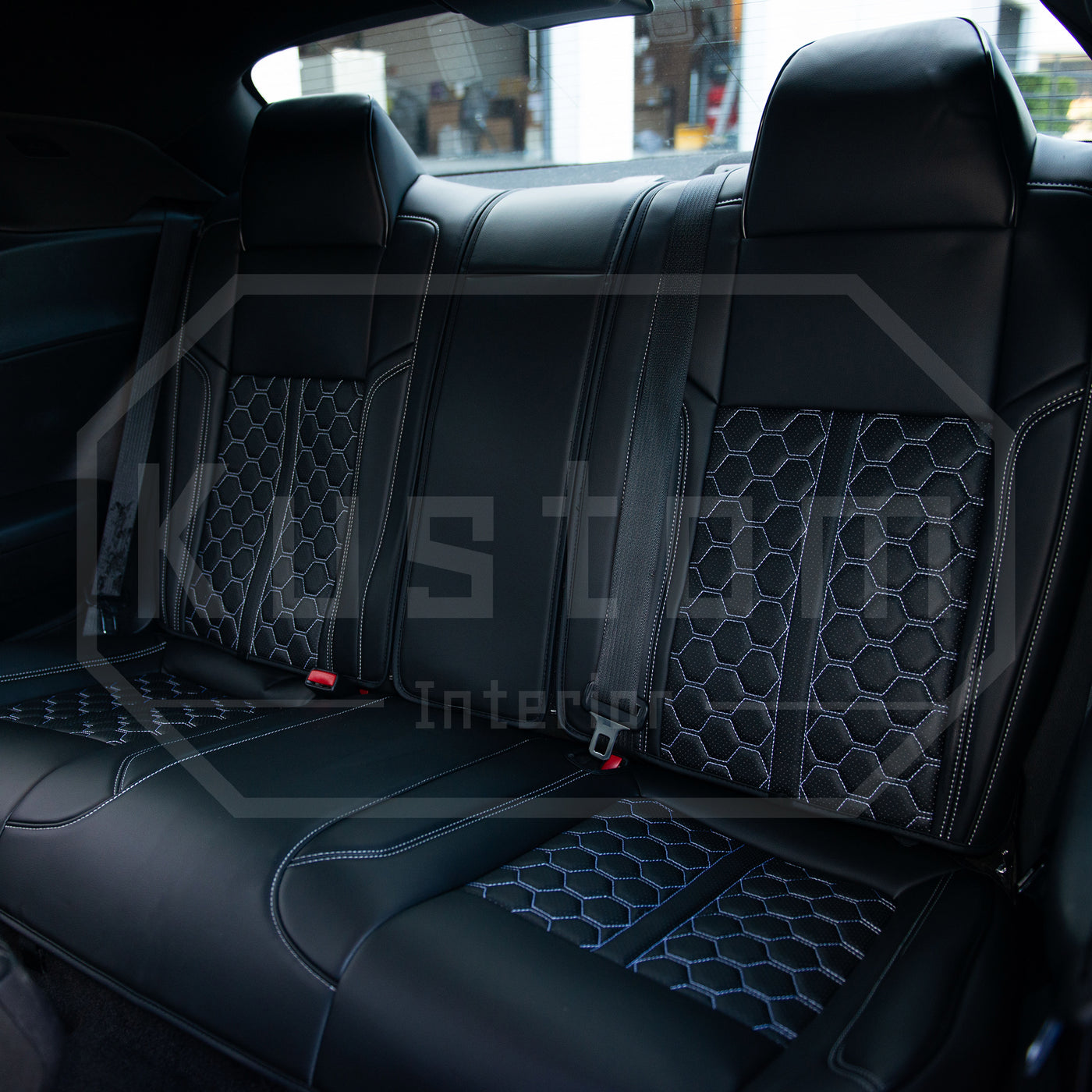 2015-Up Dodge Charger Custom Leather Seat Cover (Sport Seats)