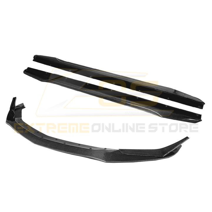 2020-24 Cadillac CT5-V Blackwing Package Style Carbon Front Lip &amp; Side Skirts