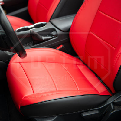 2015-Up Ford Mustang Convertible Custom Leather Seat Covers