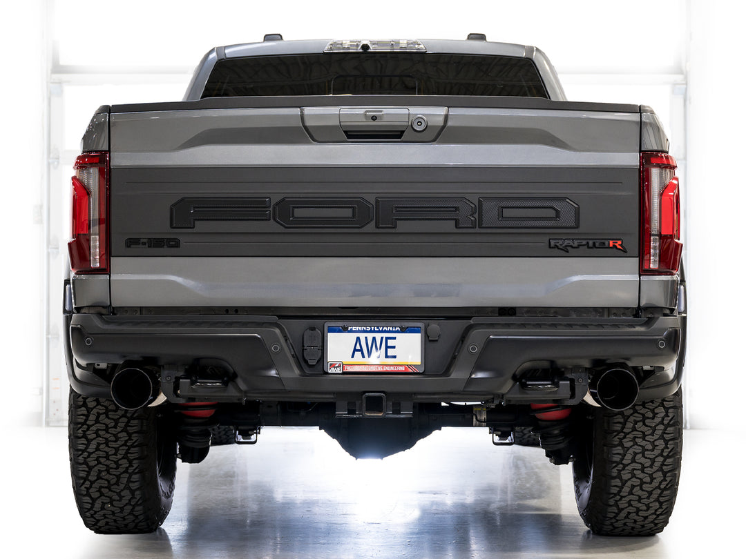 AWE SwitchPath™ Exhaust for Gen 3 Raptor R - Diamond Black Tips