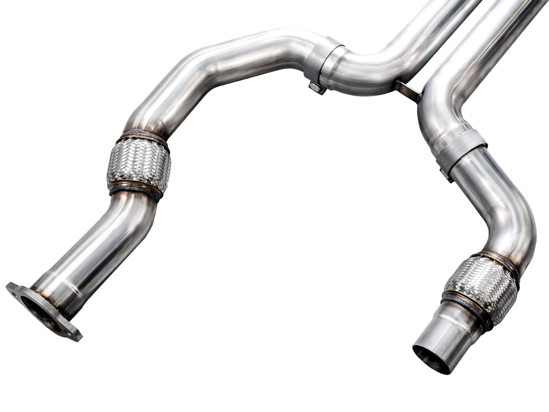 AWE SwitchPath™ Exhaust for Cadillac CT4-V Blackwing - Chrome Silver Tips