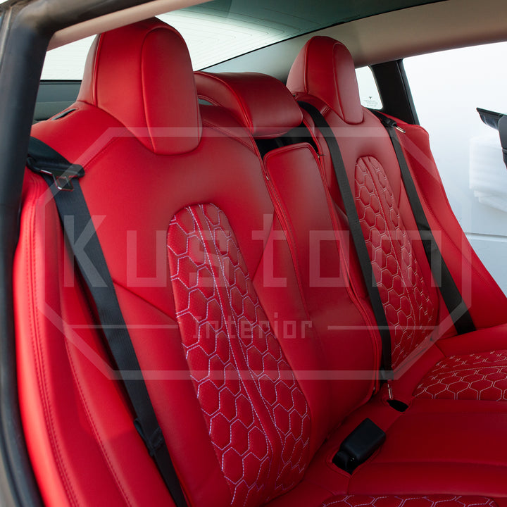 2020-Up Tesla Model Y Custom Leather Seat Covers
