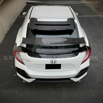 2016-21 Honda Civic Hatchback Type R Conversion Rear Spoiler W/ Mugen Style Roof Spoiler