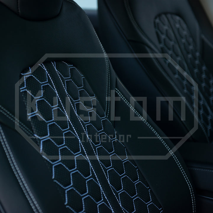 2017-21 Tesla Model 3 Custom Leather Seat Covers