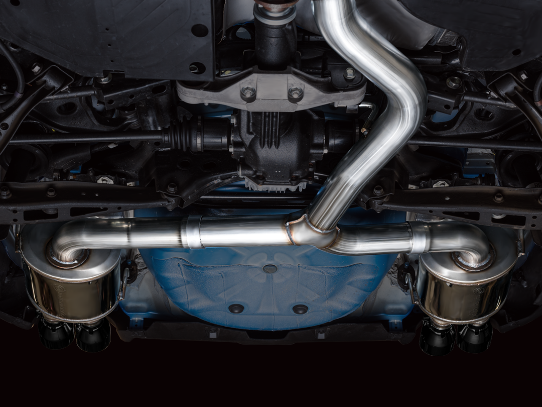 AWE Touring Edition Exhaust for VB Subaru WRX - Diamond Black Tips