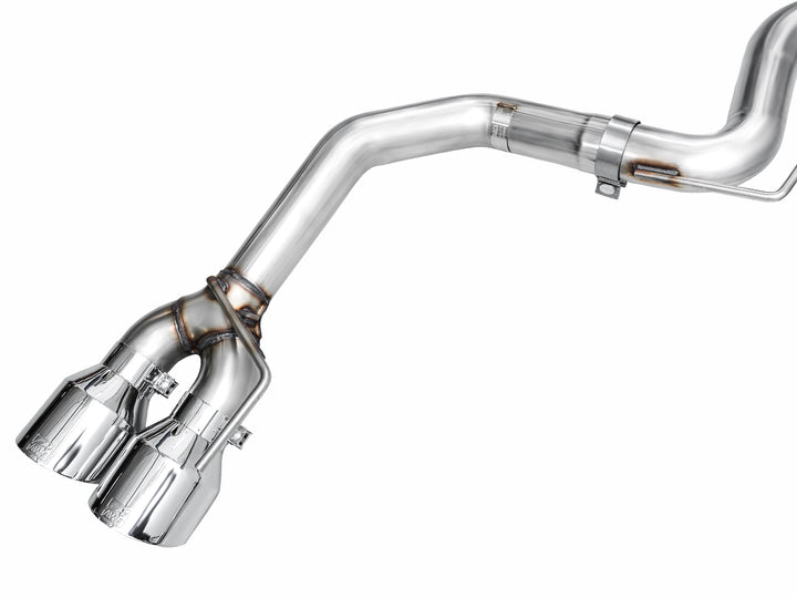 AWE Track Edition Exhaust for S650 Ford Mustang Dark Horse - Quad Chrome Silver Tips