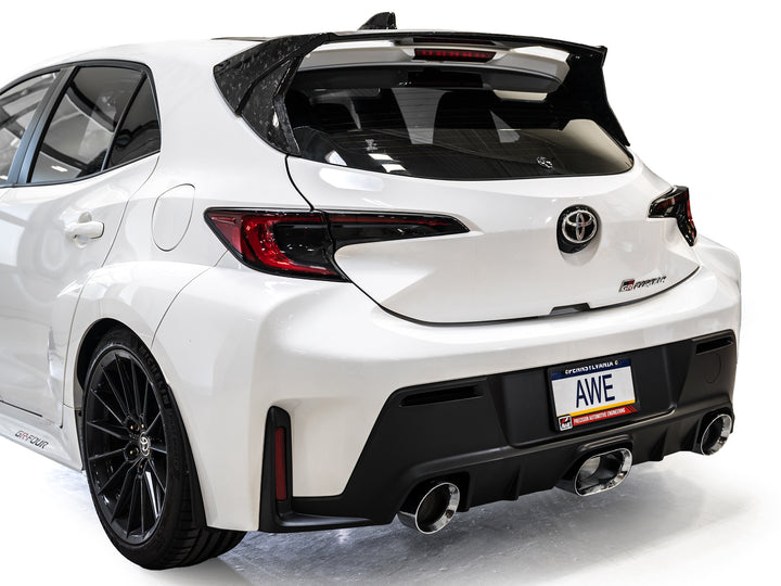 AWE Touring Edition Exhaust for GR Corolla - Chrome Silver Tips