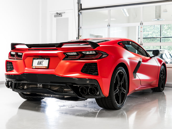 AWE Touring Edition Exhaust for C8 Corvette -- Diamond Black Tips