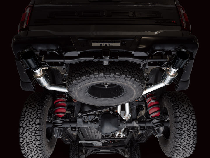 AWE SwitchPath™ Exhaust for Gen 3 Raptor R - Diamond Black Tips