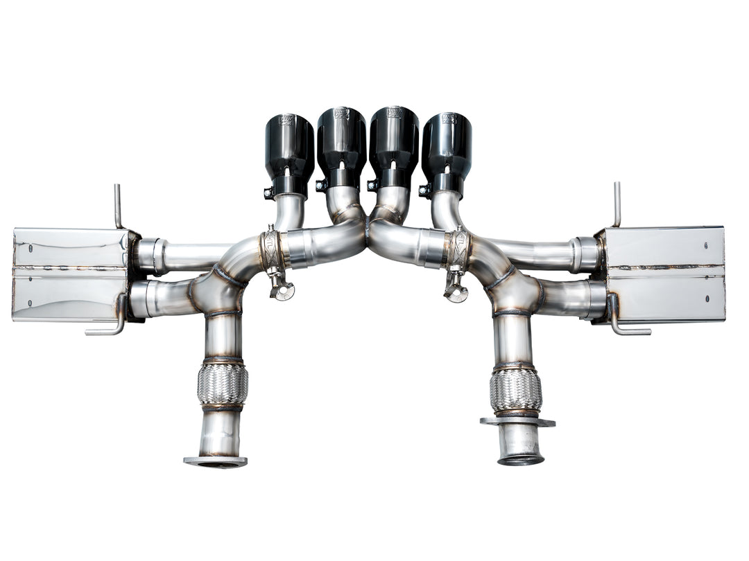 AWE SwitchPath Exhaust for C8 Corvette Z06 - Diamond Black Tips