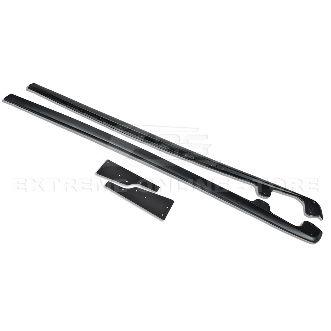 Corvette C6 Base Model Extended Front Splitter Lip &amp; Side Skirts Rocker Panels