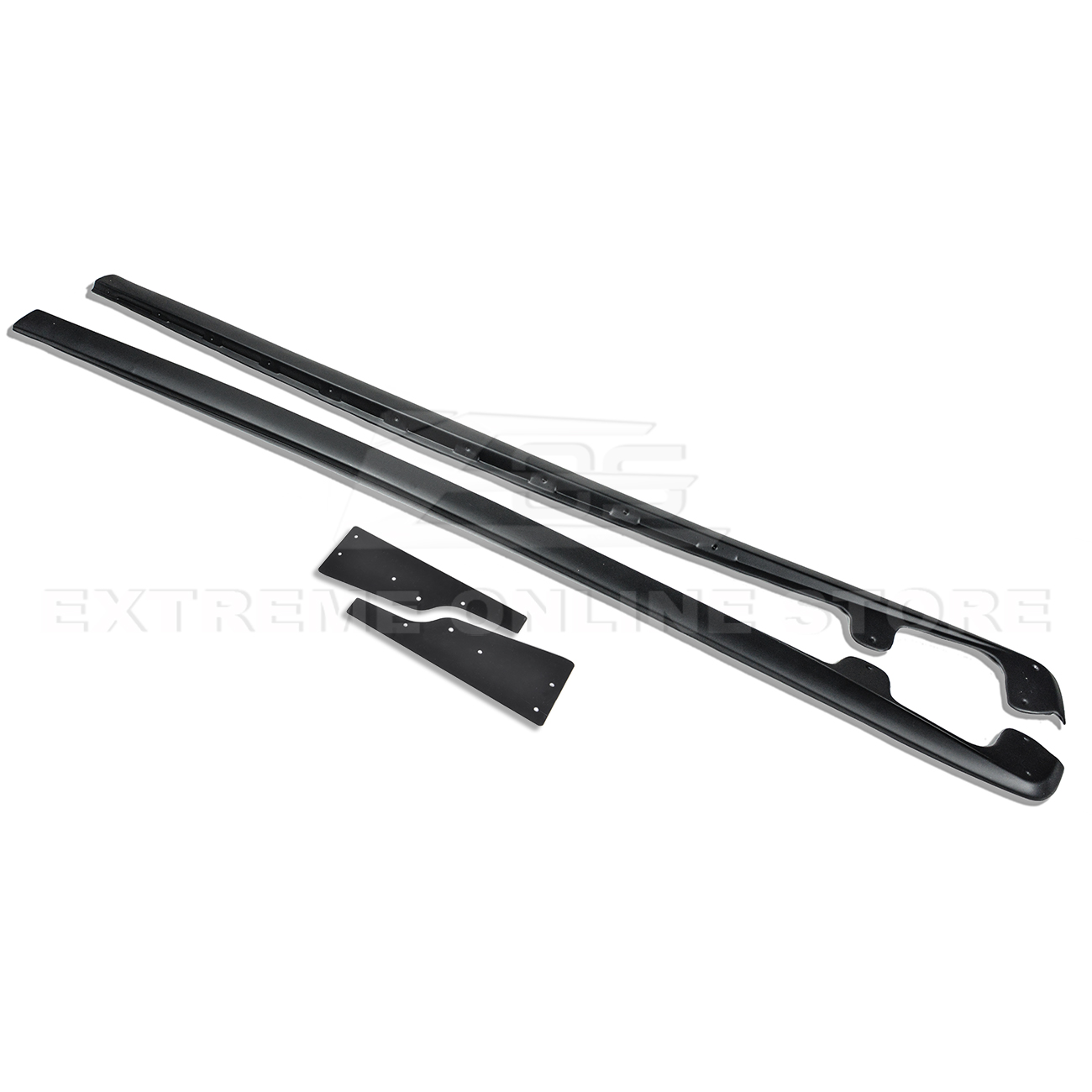 Corvette C6 Base Model Extended Front Splitter Lip & Side Skirts Rocker Panels