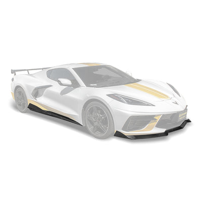 Corvette C8 5VM Front Splitter (2-Piece Version) & Side Skirts
