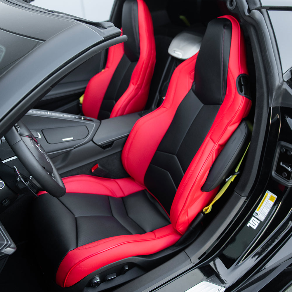 Corvette C8 Premium Custom Leather Seat Covers