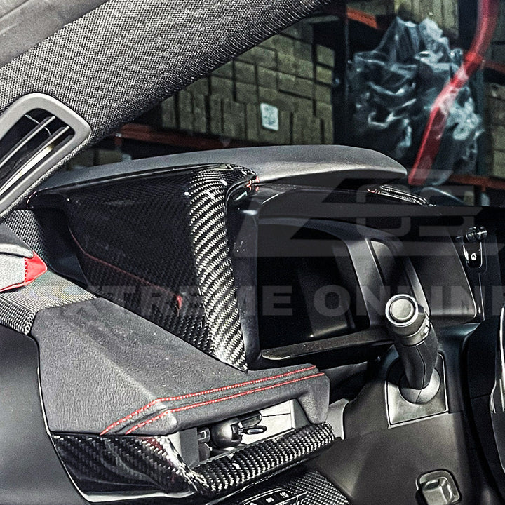 Corvette C8 DRY CARBON FIBER Upper Dashboard Instrument Side Panel Cover