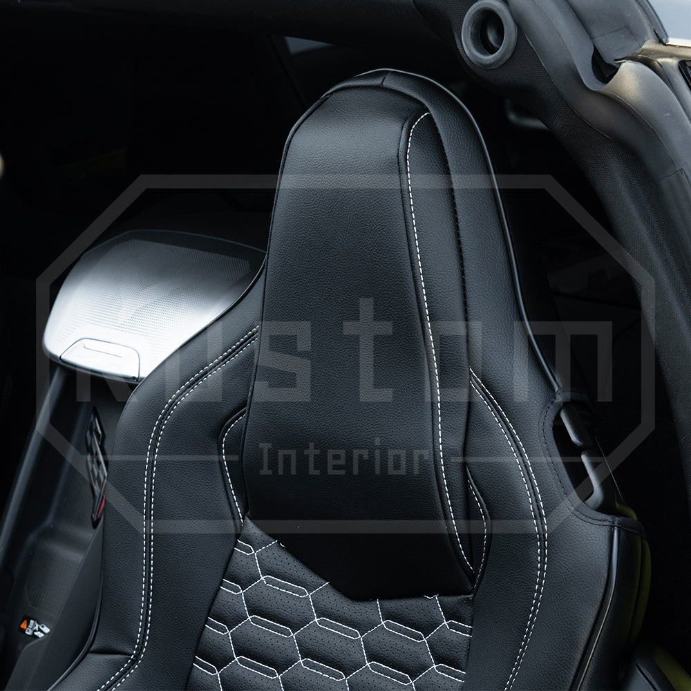 Corvette C8 Premium Custom Leather Seat Covers