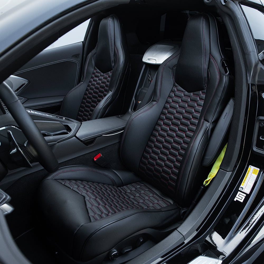 Corvette C8 Premium Custom Leather Seat Covers