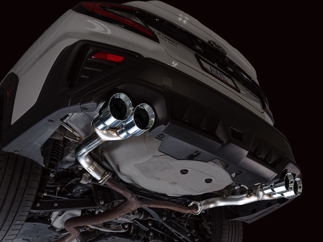 AWE Track Edition Axleback Exhaust for VB Subaru WRX - Chrome Silver Tips