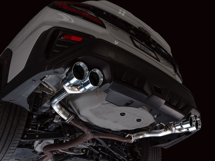 AWE Track Edition Axleback Exhaust for VB Subaru WRX - Chrome Silver Tips