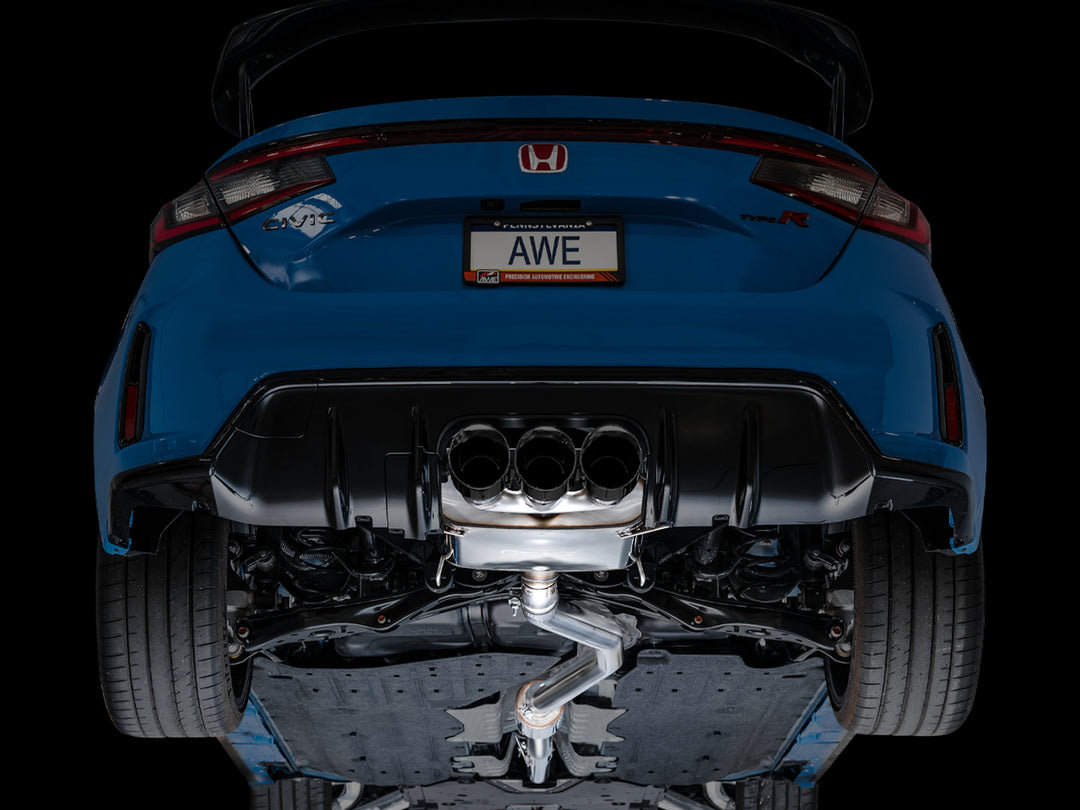 AWE Touring Edition Exhaust for FL5 Civic Type R - Triple Diamond Black Tips