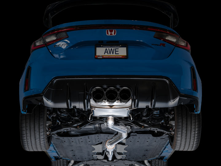 AWE Touring Edition Exhaust for FL5 Civic Type R - Triple Diamond Black Tips