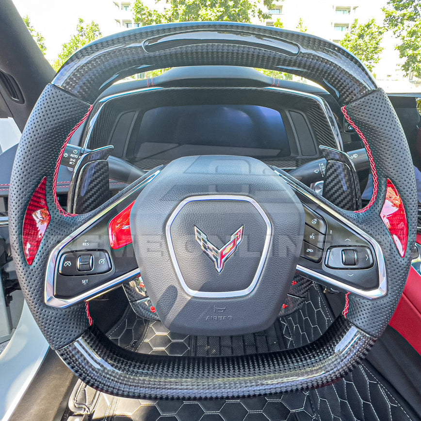 Corvette C8 DRY CARBON FIBER Gauge Cluster Cover