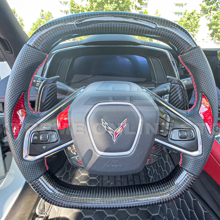 Corvette C8 DRY CARBON FIBER Gauge Cluster Cover