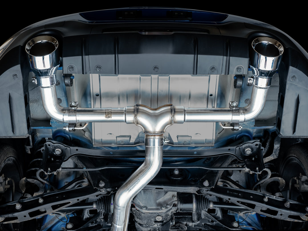 AWE Track Edition Exhaust for Subaru BRZ / Toyota GR86 / Toyota 86 / Scion FR-S - Chrome Silver Tips