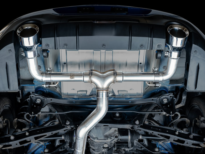 AWE Track Edition Exhaust for Subaru BRZ / Toyota GR86 / Toyota 86 / Scion FR-S - Chrome Silver Tips