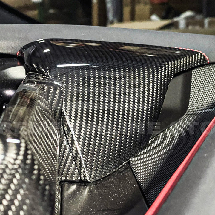 Corvette C8 DRY CARBON FIBER Upper Dashboard Instrument Side Panel Cover