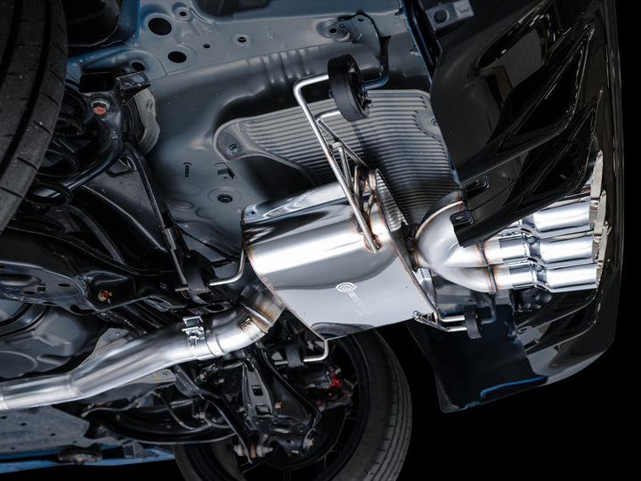 AWE Touring Edition Exhaust for FL5 Civic Type R - Triple Chrome Silver Tips