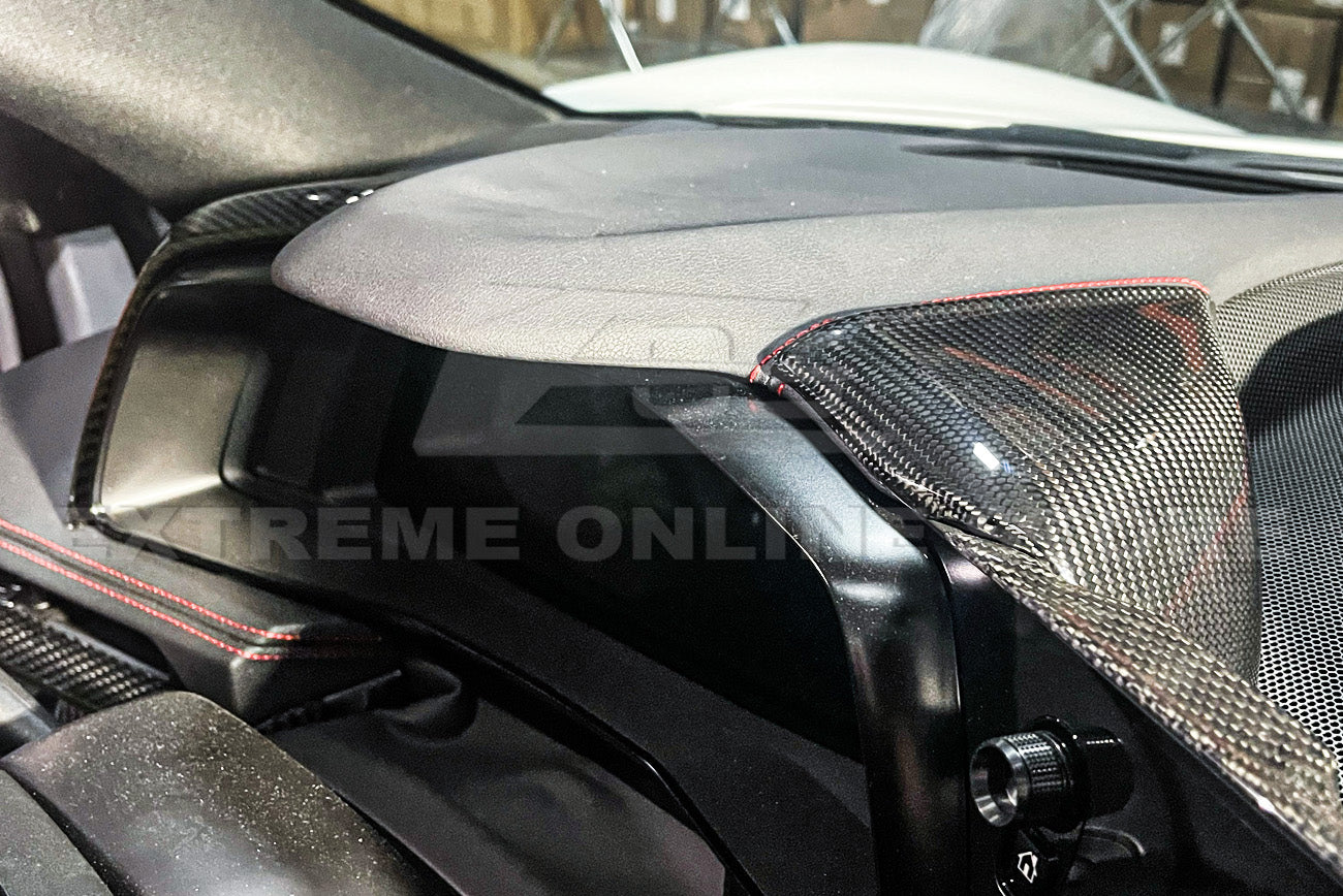 Chevrolet Corvette C8 Carbon Fiber Upper Dashboard Instrument Side Panel Cover