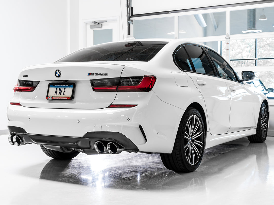 AWE Track Edition Exhaust for G2X M340i / M440i - Chrome Silver Tips