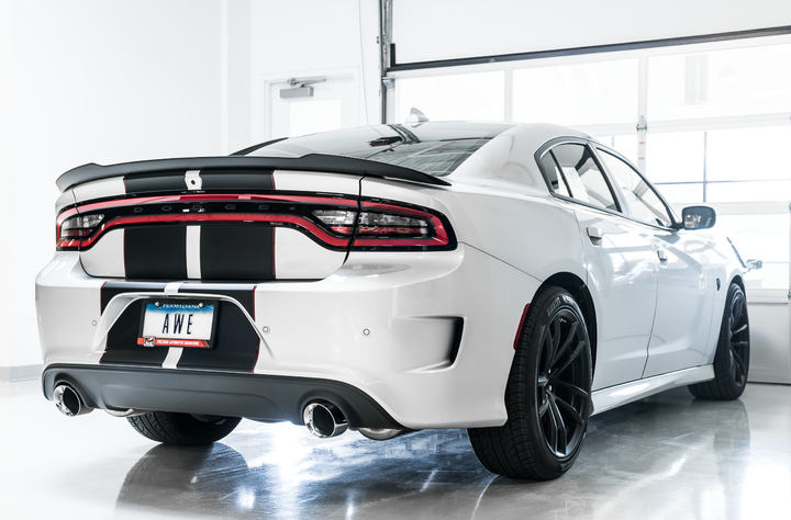 AWE Touring Edition Exhaust for 15+ Charger 6.4 / 6.2 SC - Chrome Silver Tips