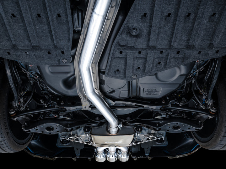 AWE Touring Edition Exhaust for FL5 Civic Type R - Triple Chrome Silver Tips
