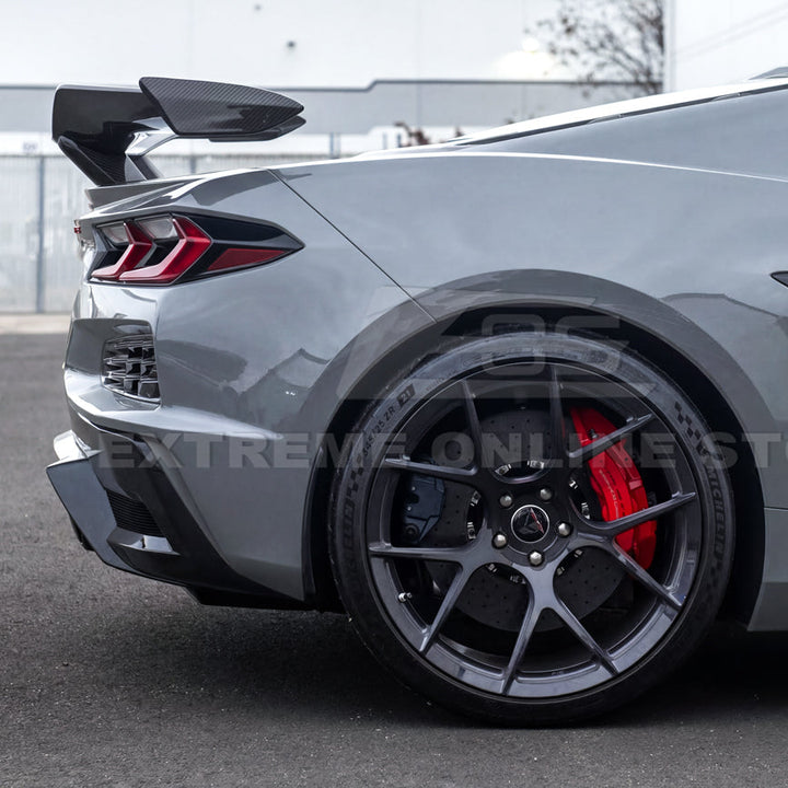 Corvette C8 Z06 W/ Z07 Package Factory Dry Carbon Fiber Rear High Wing Spoiler