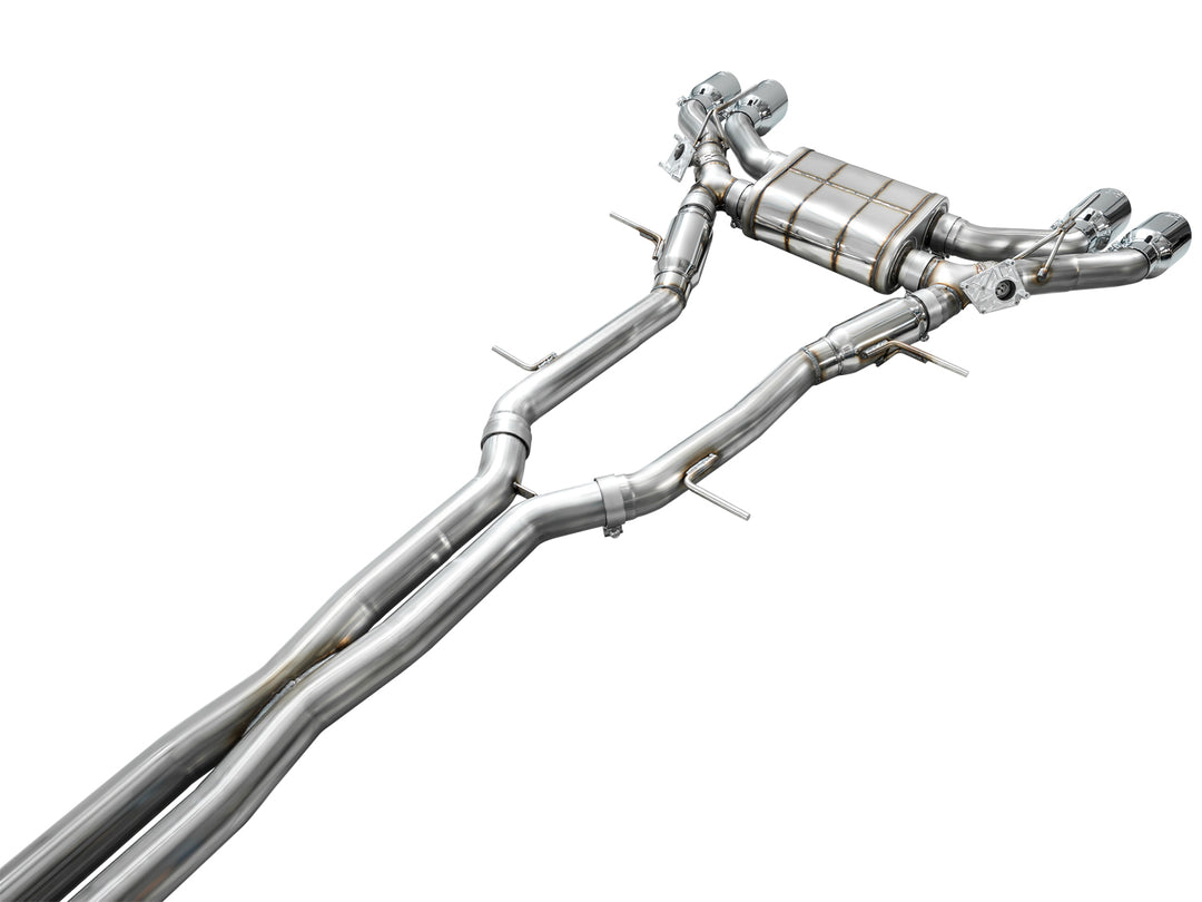 AWE SwitchPath™ Exhaust for Cadillac CT4-V Blackwing - Chrome Silver Tips