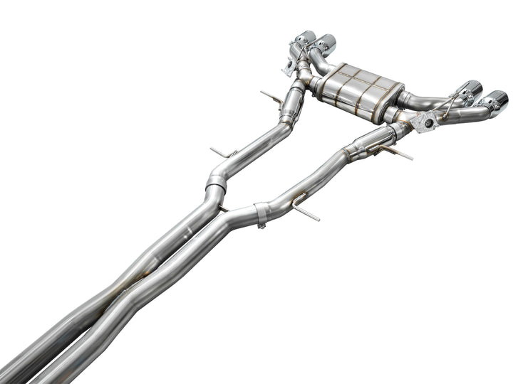 AWE SwitchPath™ Exhaust for Cadillac CT4-V Blackwing - Chrome Silver Tips